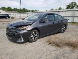 Salvage cars for sale from Copart York Haven, PA: 2018 Toyota Prius Prime