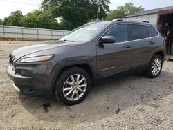 Salvage cars for sale at Chatham, VA auction: 2016 Jeep Cherokee Limited