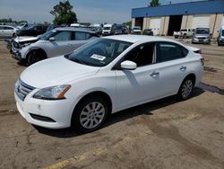 Salvage cars for sale from Copart Woodhaven, MI: 2015 Nissan Sentra S