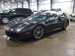 Salvage cars for sale at Ham Lake, MN auction: 2016 Ferrari 488 GTB