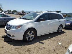 Salvage cars for sale at San Martin, CA auction: 2011 Honda Odyssey Touring