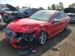 Salvage cars for sale from Copart Elgin, IL: 2018 Audi S4 Premium Plus