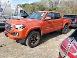Salvage trucks for sale at North Billerica, MA auction: 2017 Toyota Tacoma Double Cab