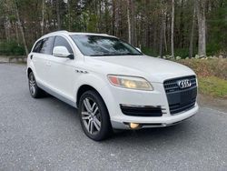 Salvage cars for sale at North Billerica, MA auction: 2007 Audi Q7 4.2 Quattro Premium