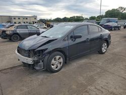 Salvage cars for sale at Wilmer, TX auction: 2014 Honda Civic LX