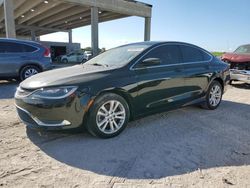 Salvage cars for sale at West Palm Beach, FL auction: 2016 Chrysler 200 Limited