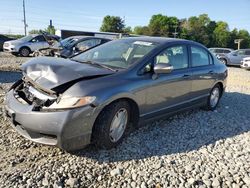 Salvage cars for sale at Mebane, NC auction: 2009 Honda Civic Hybrid