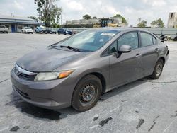 Salvage cars for sale from Copart Tulsa, OK: 2012 Honda Civic LX