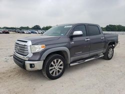 Salvage cars for sale at San Antonio, TX auction: 2015 Toyota Tundra Crewmax Limited