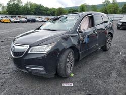 Salvage cars for sale at Grantville, PA auction: 2016 Acura MDX Technology