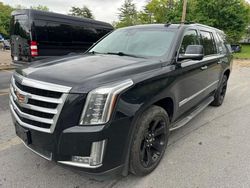 Salvage cars for sale at North Billerica, MA auction: 2016 Cadillac Escalade ESV Luxury