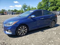 Salvage cars for sale at Waldorf, MD auction: 2018 Hyundai Accent Limited