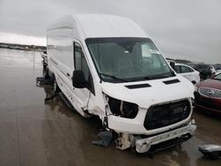 Salvage cars for sale at Grand Prairie, TX auction: 2017 Ford Transit T-350
