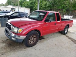 Salvage trucks for sale at Hueytown, AL auction: 2001 Toyota Tacoma Xtracab