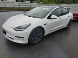 Salvage cars for sale from Copart Assonet, MA: 2021 Tesla Model 3