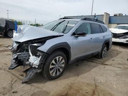 Salvage cars for sale at Woodhaven, MI auction: 2024 Subaru Outback Limited