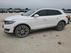 Salvage cars for sale at San Antonio, TX auction: 2016 Lincoln MKX Reserve