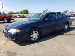 Salvage cars for sale at Ham Lake, MN auction: 2001 Chevrolet Monte Carlo SS