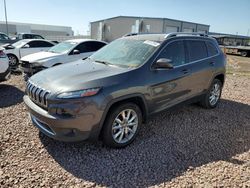 Salvage cars for sale from Copart Phoenix, AZ: 2015 Jeep Cherokee Limited