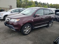 Salvage cars for sale at Exeter, RI auction: 2009 Acura MDX Technology