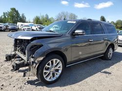 Salvage cars for sale from Copart Portland, OR: 2018 Ford Expedition Max Limited