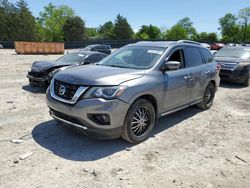 Salvage cars for sale from Copart Madisonville, TN: 2017 Nissan Pathfinder S