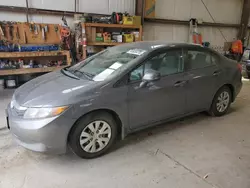 Salvage cars for sale from Copart Nisku, AB: 2012 Honda Civic LX