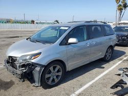 Salvage cars for sale at Van Nuys, CA auction: 2018 Toyota Sienna SE