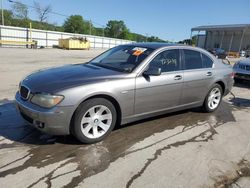 BMW salvage cars for sale: 2007 BMW 750 I