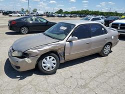 Salvage cars for sale at Indianapolis, IN auction: 2001 Toyota Corolla CE