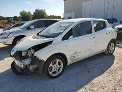 Salvage cars for sale from Copart Apopka, FL: 2012 Nissan Leaf SV