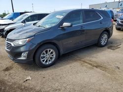 Salvage cars for sale at Woodhaven, MI auction: 2021 Chevrolet Equinox LT