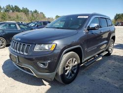 Salvage cars for sale at Mendon, MA auction: 2016 Jeep Grand Cherokee Limited