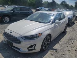 Salvage cars for sale at Madisonville, TN auction: 2019 Ford Fusion Titanium