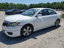 Salvage cars for sale from Copart Charles City, VA: 2010 Toyota Camry Base