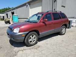 Salvage cars for sale from Copart West Mifflin, PA: 2004 Hyundai Santa FE GLS