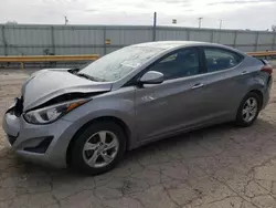 Salvage cars for sale at Dyer, IN auction: 2015 Hyundai Elantra SE