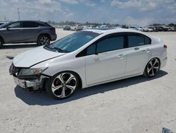 Salvage cars for sale at Arcadia, FL auction: 2015 Honda Civic SI