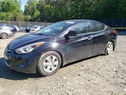 Salvage cars for sale at Waldorf, MD auction: 2016 Hyundai Elantra SE