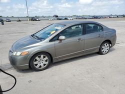 Salvage cars for sale from Copart Wilmer, TX: 2006 Honda Civic LX