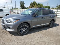 Salvage cars for sale from Copart Miami, FL: 2019 Infiniti QX60 Luxe