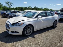 Salvage cars for sale at Des Moines, IA auction: 2013 Ford Fusion Titanium