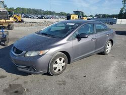 Salvage cars for sale at Dunn, NC auction: 2015 Honda Civic LX