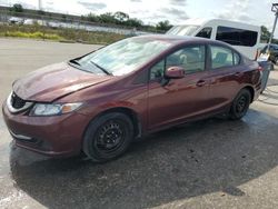 Salvage cars for sale from Copart Orlando, FL: 2013 Honda Civic LX