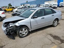 Salvage cars for sale at Woodhaven, MI auction: 2007 Ford Focus ZX4