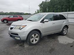 Salvage cars for sale at Dunn, NC auction: 2010 Acura MDX Technology