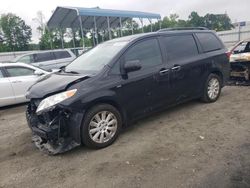 Salvage cars for sale at Spartanburg, SC auction: 2017 Toyota Sienna XLE
