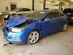 Chevrolet Cruze Premier salvage cars for sale: 2016 Chevrolet Cruze Premier