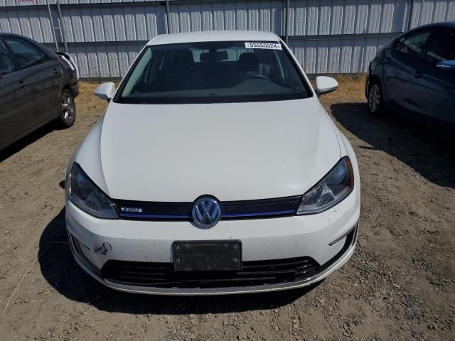 2016 Volkswagen E-GOLF SE