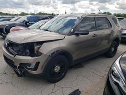 Salvage cars for sale at Dyer, IN auction: 2018 Ford Explorer Police Interceptor